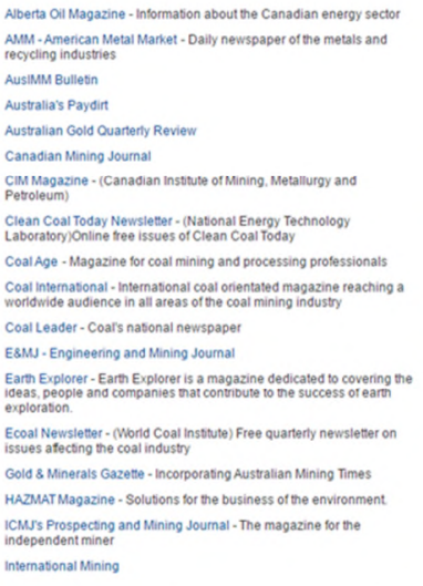 Mining magazine 1