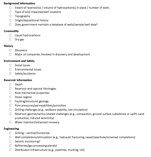 Mining checklist 3